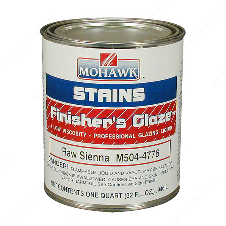 Finisher's Glaze Glazing Stain, Volume 32 oz, Finish Van Dyke Brown