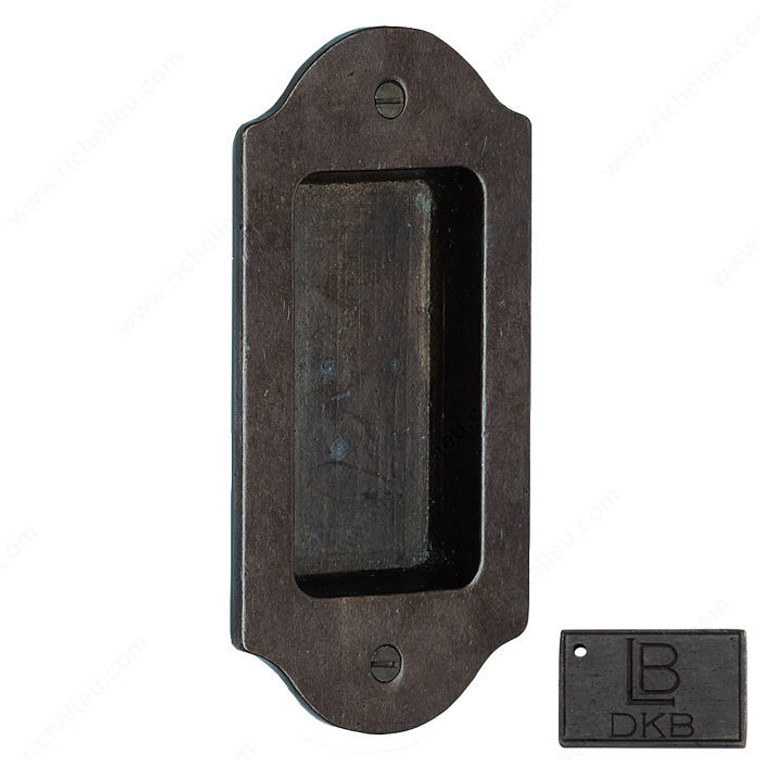 Arched Flush Pull - Montana, Finish Dark Bronze