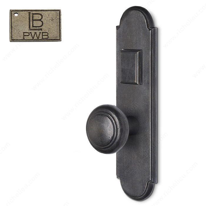 Left Mortise Escutcheon Entry, Knob K3/K3, 2.75 - Montana, Finish Pewter Bronze