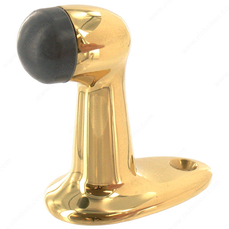 Floor Mounted Door Stop - Solid Brass, Finish Antique Brass