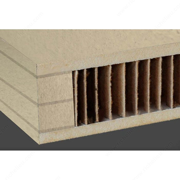Lightweight Panel - MDF, Thickness 1 1/8 in, Width 49 in, Length 97 in