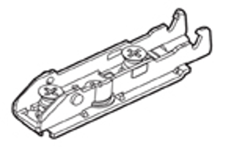 Straight Base Plates with Pre-Mounted Euro Screws, 0mm