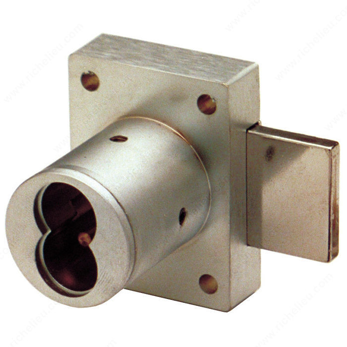 Small Format IC Core for Door and Drawer Cabinet Locks, Interchangeable Core, Cylinder Length 1 1/4 in, Panel Thickness Max. 1 1/4 in, Application Door Lock