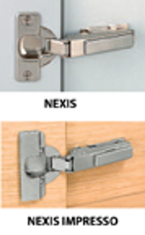 95D Thick Door Hinges- Up to 1-3/16" Thick, 42/45mm, Tool-Less Impresso Cup, Self-Closing