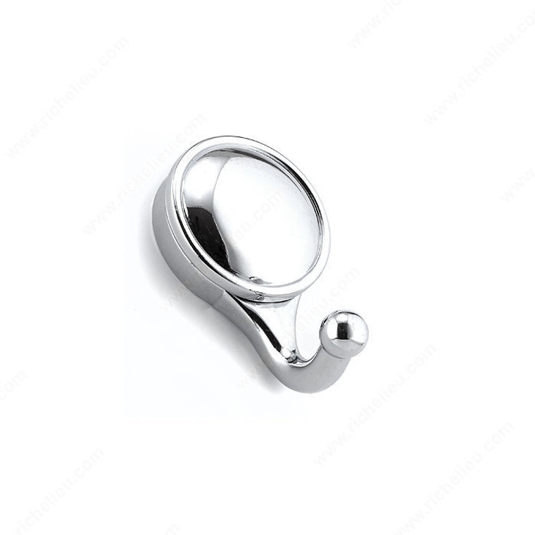 Contemporary Metal Hook - 5629, Finish Chrome PRO-PACK 2