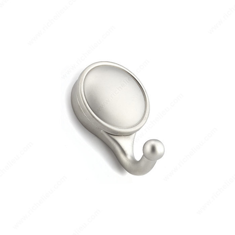 Contemporary Metal Hook - 5629, Finish Matte Nickel PRO-PACK 2