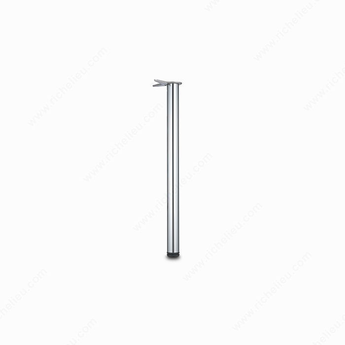 870 mm (34-1/4'') - Adjustable Table Leg - 6158, 30 mm (1- 3/16'') adjustment, Finish Chrome, Features With UPC Code