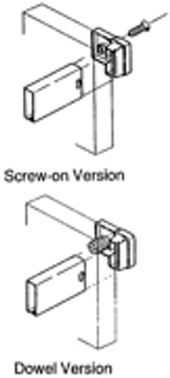 Grass Zargen Drawer Systems, Back Railing Clip, Screw-On, White