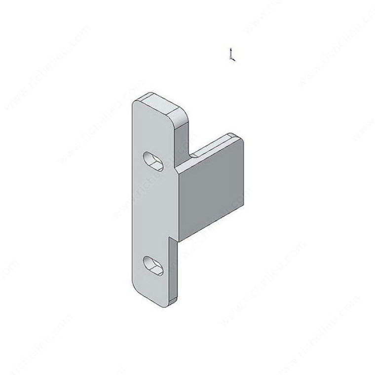 Standard Drawer Front Fixing Bracket for Metabox N, Mounting Screw-on, Position Left PRO-PACK 5