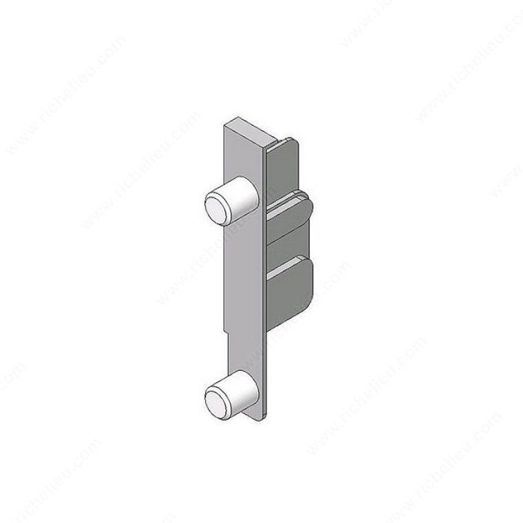 Standard Drawer Front Fixing Bracket for Metabox M, K, and H, Mounting Press-on, Position Left PRO-PACK 10