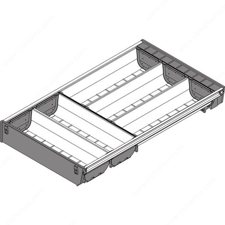 Cutlery Divider for Drawers, Depth 550 mm