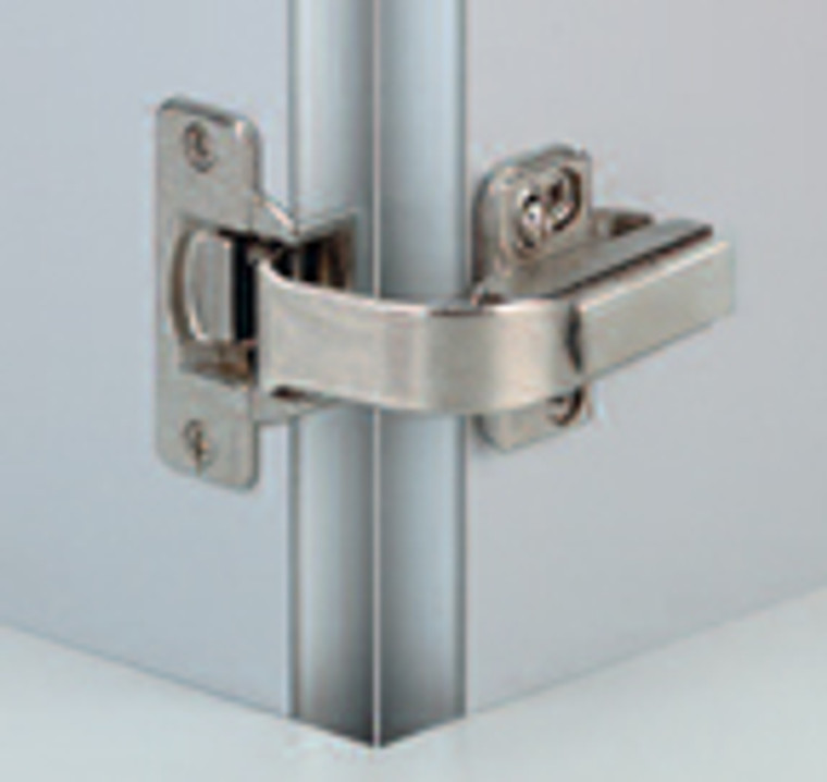 Pie Cut Corner Hinges, 48mm, Dowel Cup, Self-Closing, ME146.700.02.0015