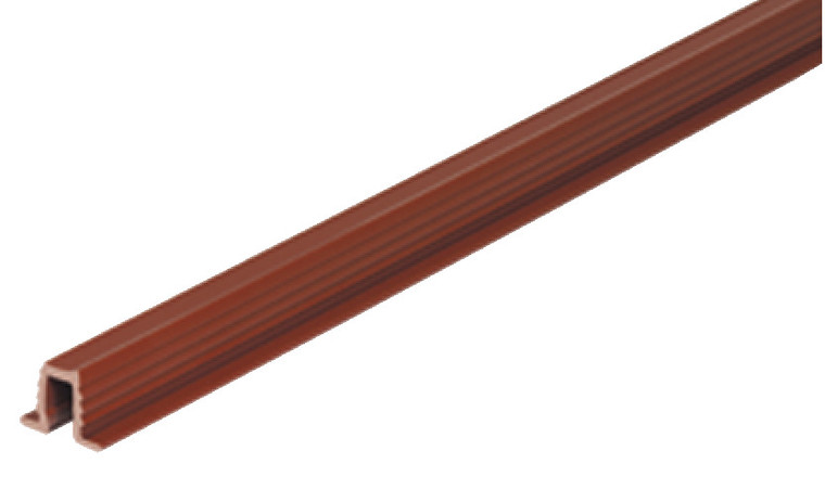 Rolling hardware. Trola, 4-8 feet Single Guide Track, for Top or Bottom of Cabinet, Choose Color and Length