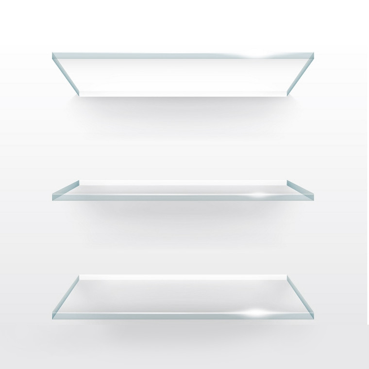 Acrylic Sheet - Shelves Shelf - 3/16"-1/4" Thick , Choose Size and Color