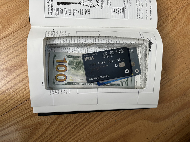 Hard Cover Book Safe with Hidden Storage for money jewelry passports Hide Away, my Book or yours