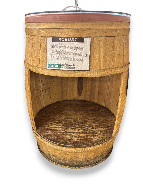 Wood Barrel Showcase "Barry" Choose sizes , Model etc...