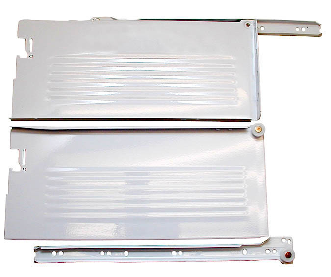 3/4 Extension 320N  C-15 Metabox (N) for 3"High Space  Drawer Height, White 14" Choose Length