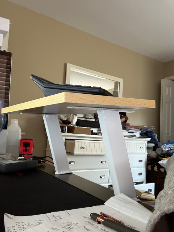 1pc Wooden Floating Desk Shelf "JURAF" with Clamp,Rectangular No-Drill Countertop Organizer , add Multiple Levels for Home Office, No drilling required, Perfect for Books, Pens, The Best Gifts for Thanksgiving and Christmas