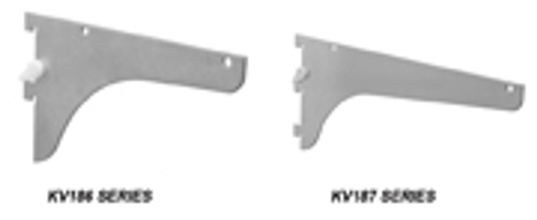 Extra Heavy Duty Shelf Brackets, 18", White