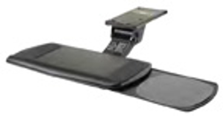 Sit to Stand Ultimate Keyboard Tray Systems, Sit to Stand Keyboard Tray With Single Right or Left Slide-Out Mouse, Black