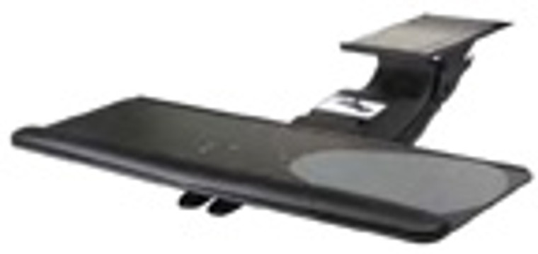 Sit to Stand Performance Keyboard Tray Systems, Sit to Stand Keyboard Tray with Right or Left Mouse, Black