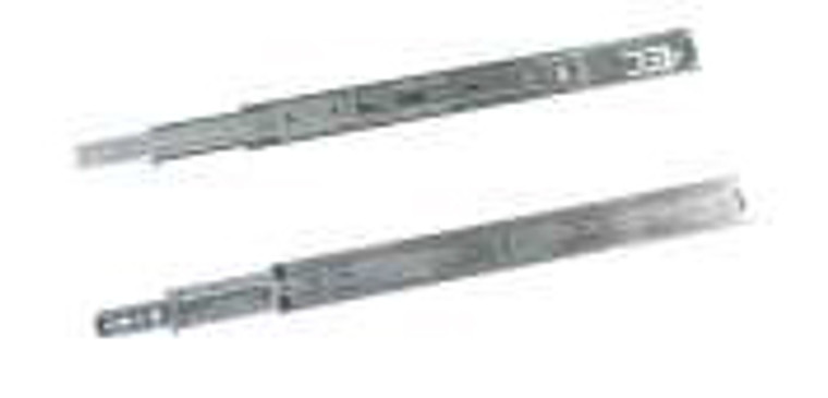 Side Mount, Ball Bearing Slides, Drawer Member, 26", Zinc, 100-Pack