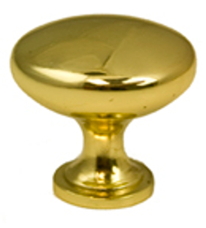 KNOB 1-1/4 POLISHED BRASS