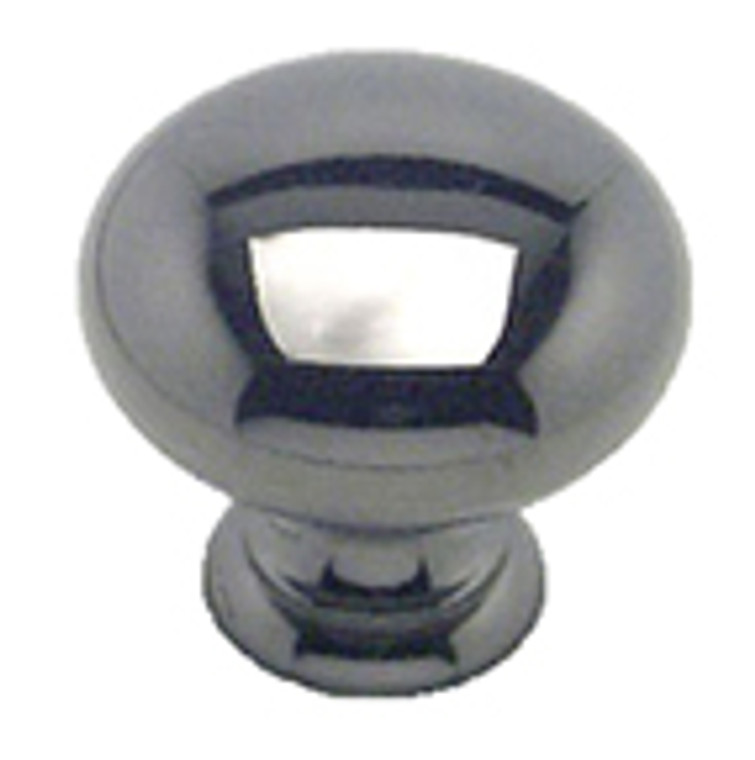 KNOB, 1-1/4", HOLLOW, BLACK NICKEL