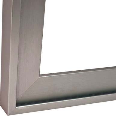 Frame Profile, aluminum, silver anodized, 27X38mm, 2.5 meters