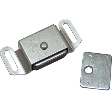 Single Magnetic Catch, Bright Aluminum - HANDYCT