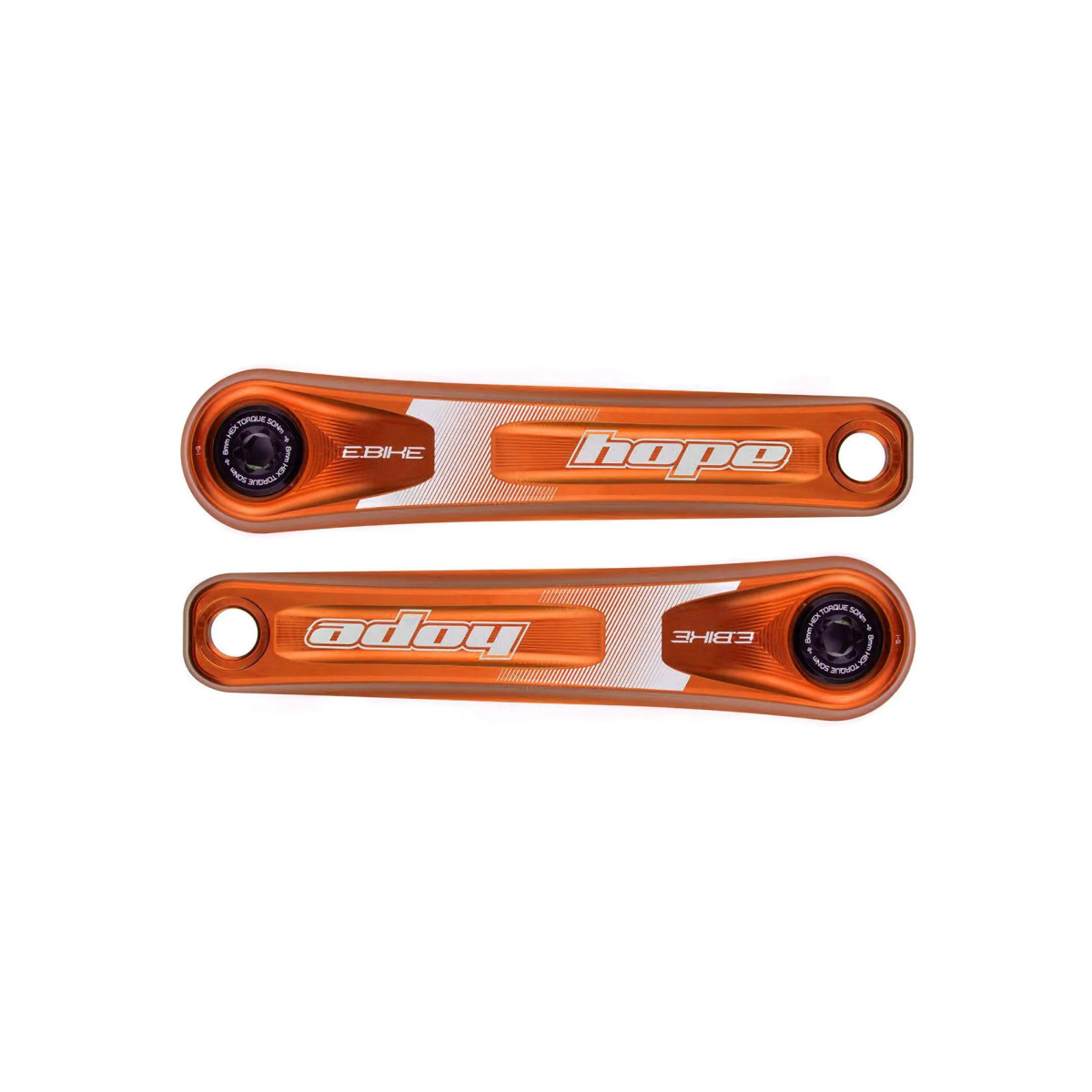 HOPE E-Bike クランク155mm スタンダードオフセット オレンジ E-Bike Crankset No Spider Narrow - Hope Technology Australia