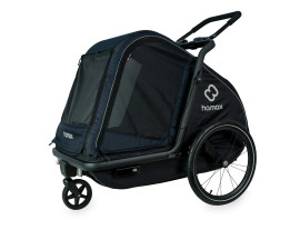 Pluto Dog Trailer Navy/Black Large