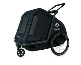 Pluto Dog Trailer Navy/Black Large