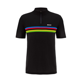 [SMS UCI PS WC-BK-M] SMS UCI WORLD CHAMPION - POLO SHIRT BLACK Medium