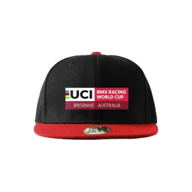 2024 UCI BMX World Cup Brisbane Snap-Back Cap Black/Red