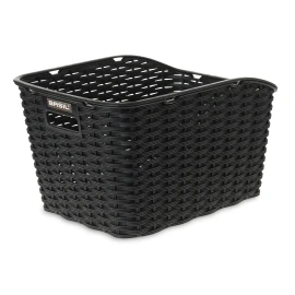 Weave Synthetic Rear Basket Black