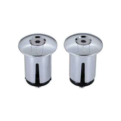 BHT-96.CH END CAPS SCREWON CHROME (2PCS)