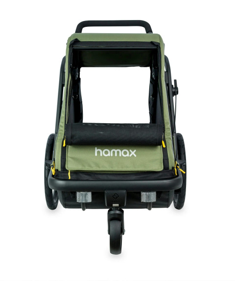 Pluto Dog Trailer Green/Black Medium
