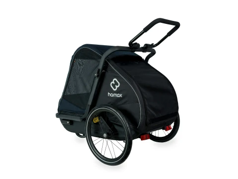 Pluto Dog Trailer Navy/Black Large