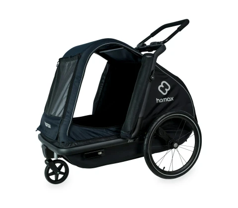 Pluto Dog Trailer Navy/Black Large