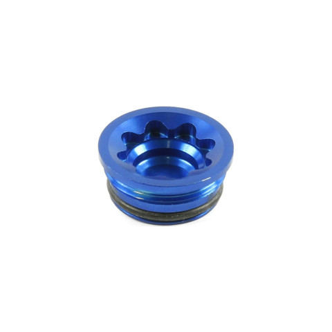 V4 Large Bore Cap Blue