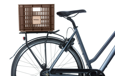 Bicycle Crate Medium 29.5L Chocolate Brown