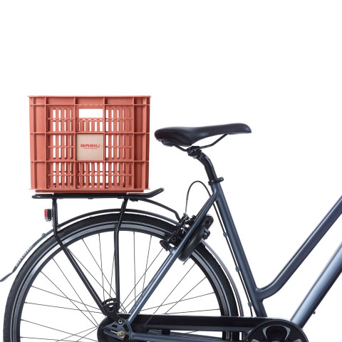 Bicycle Crate L 40L Recycled Synthetic Terra Red