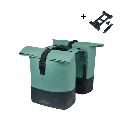 Cove Double Pannier Bag MIK 28-32L Silver Green Black