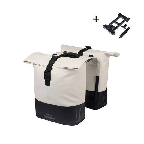 Cove Double Pannier Bag MIK 28-32L Off White Black