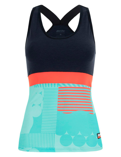 SMS SCIA OPTIC LADIES TANK TOP FLURO-GREEN Small