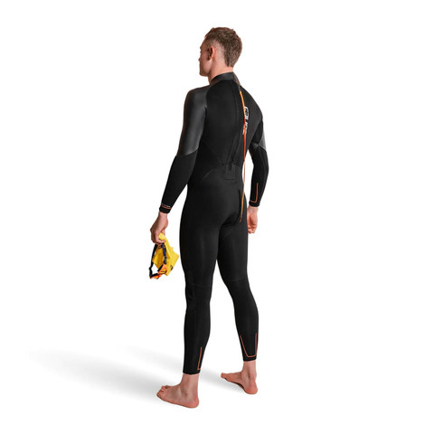 [ZON WS ACTIVEF-BKOR-S] ZONE3 ACTIVE-FLEX WETSUIT BLACK-ORANGE Small