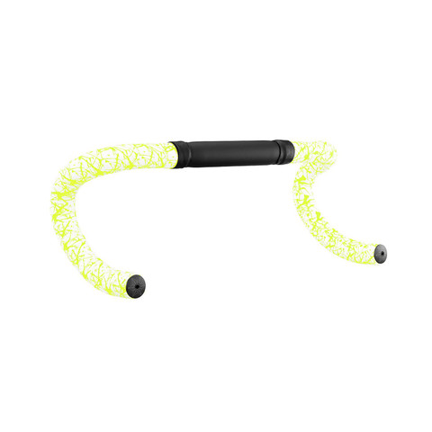 Super Sticky Kush Splat White with Neon Yellow + Black Star Plugz