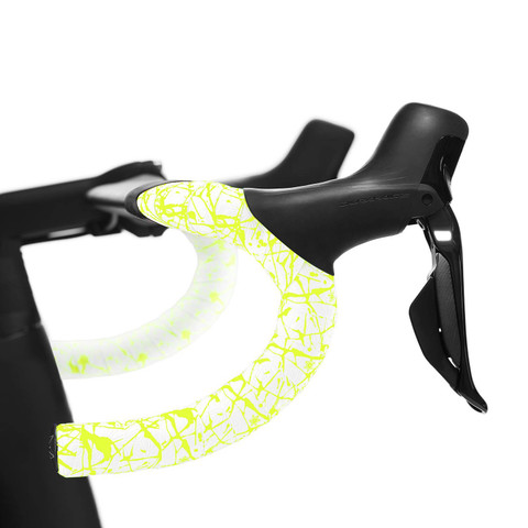 Super Sticky Kush Splat White with Neon Yellow + Black Star Plugz