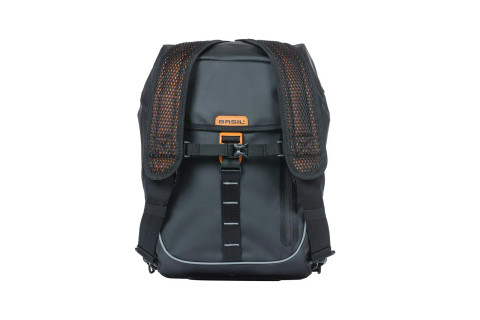 Miles Tarpaulin Backpack Black Orange 17L